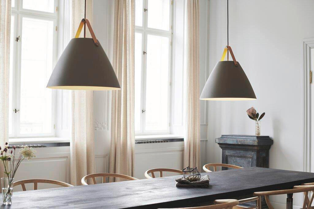 HÄNGELEUCHTE STRAP 48/48 cm   - Braun, Design, Metall (48/48cm) - Nordlux