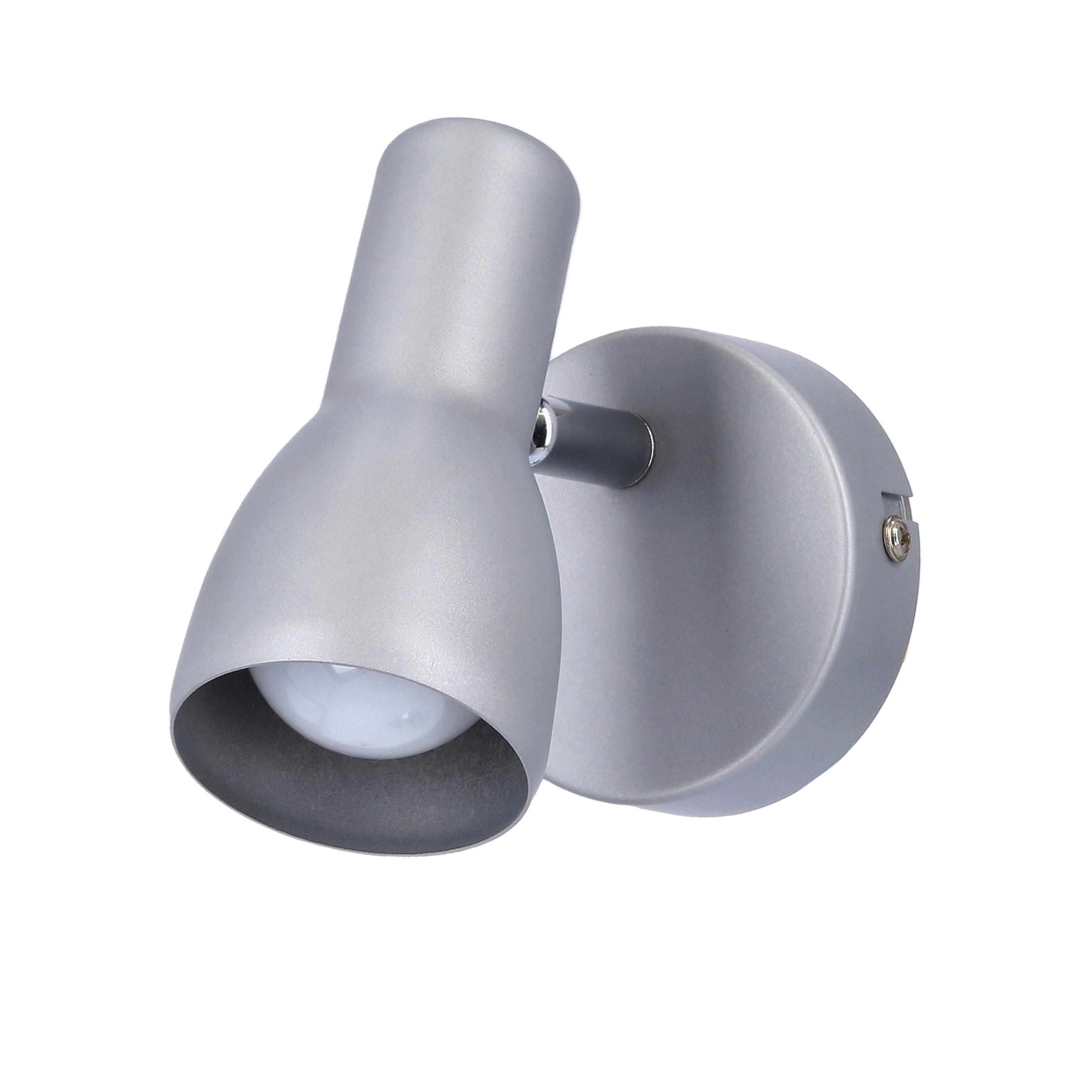 XXXLutz Strahler Picardo Grau, Silber 15x12x8 cm
