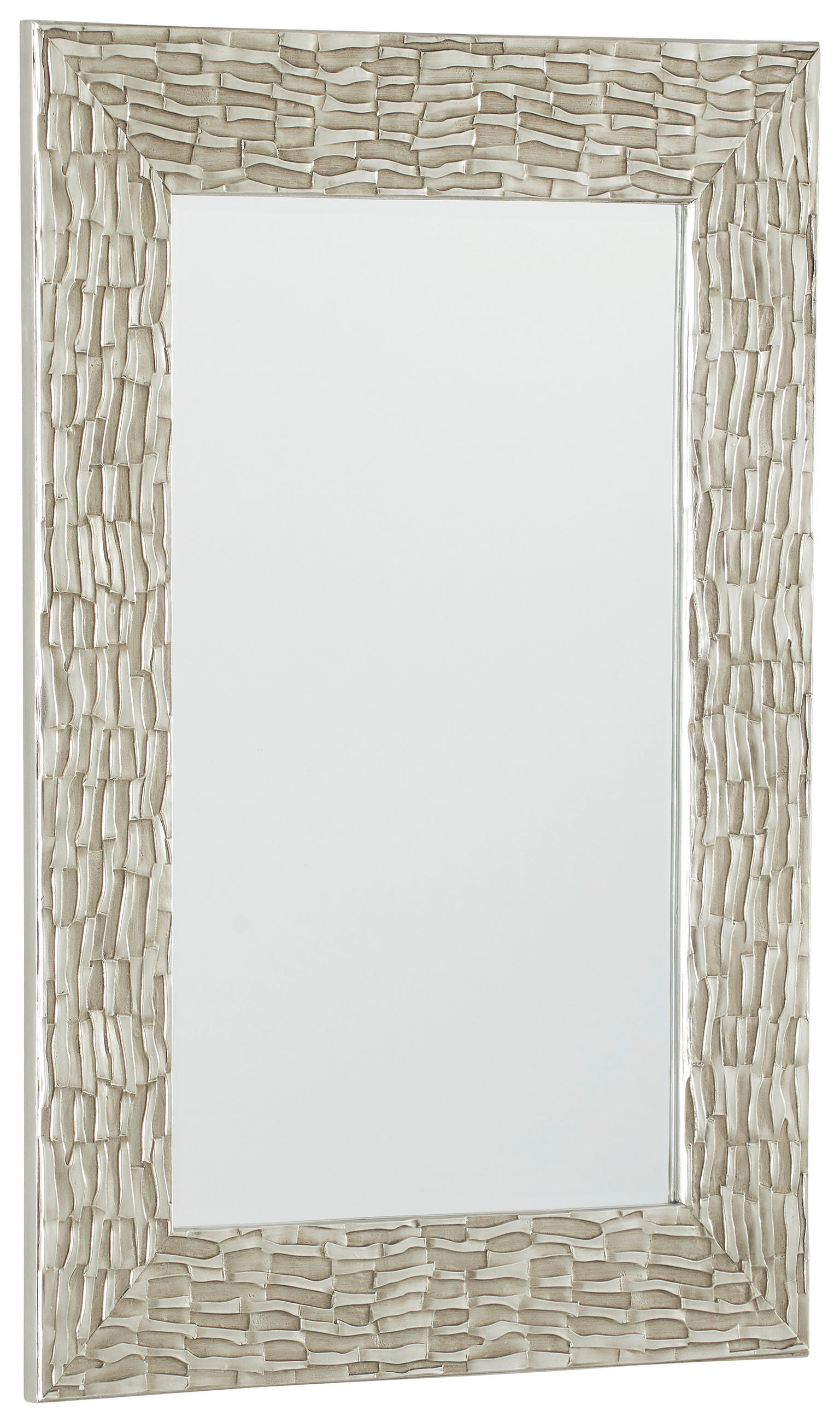 ZIDNO OGLEDALO  75/105/2,5 cm     - srebrna, Lajfstajl, staklo/pločasti materijal (75/105/2,5cm) - Xora
