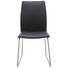 STUHL in Leder, Metall Edelstahlfarben, Schwarz - Edelstahlfarben/Schwarz, Design, Leder/Metall (46/93/57cm) - Dieter Knoll STUHL in Leder, Metall Edelstahlfarben, Schwarz - Edelstahlfarben/Schwarz, Design, Leder/Metall (46/93/57cm) - Dieter Knoll