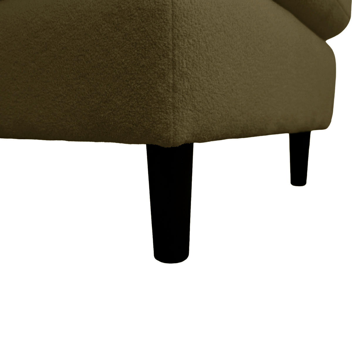 ECKSOFA LAPIT in Chenille Grün  240/170 cm  - Schwarz/Grün, Design, Holz/Textil (240/170cm) - MID.YOU