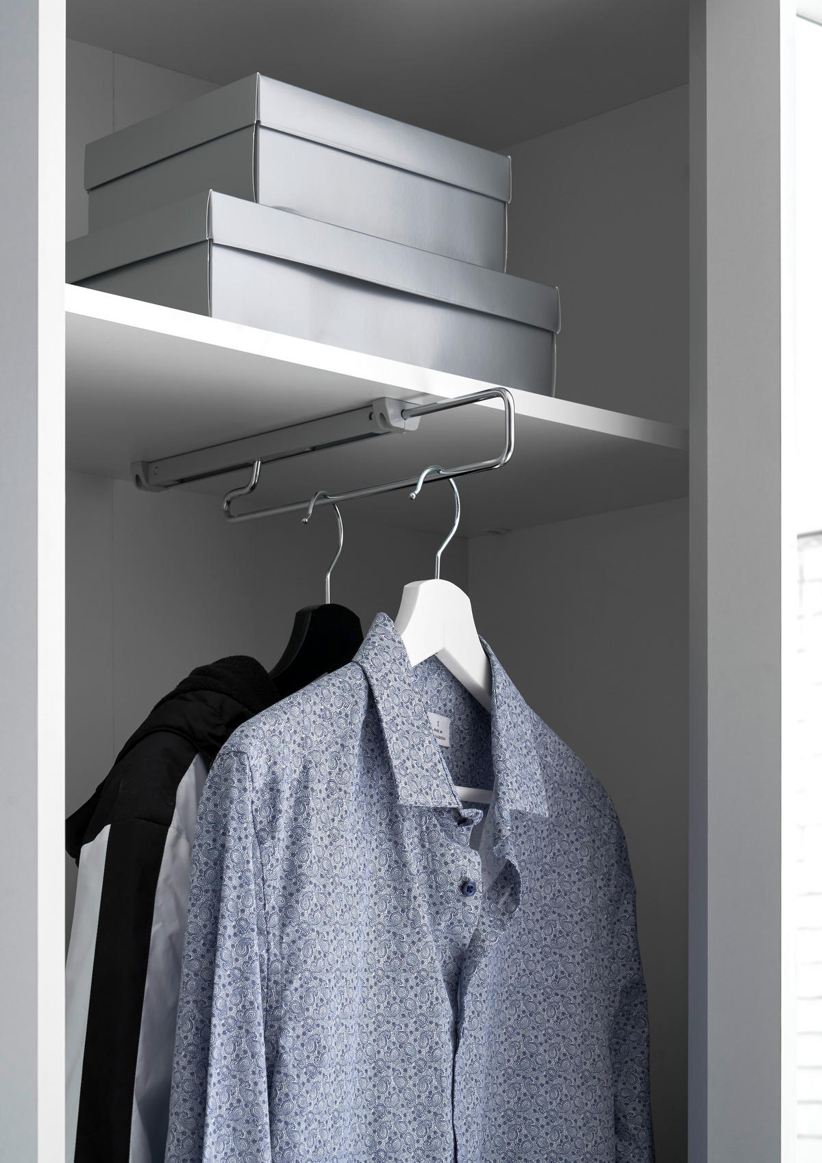 SCHIEBETÜRENSCHRANK 120/220/45 cm 2-türig Weiß  - Weiß, Basics (120/220/45cm) - MID.YOU