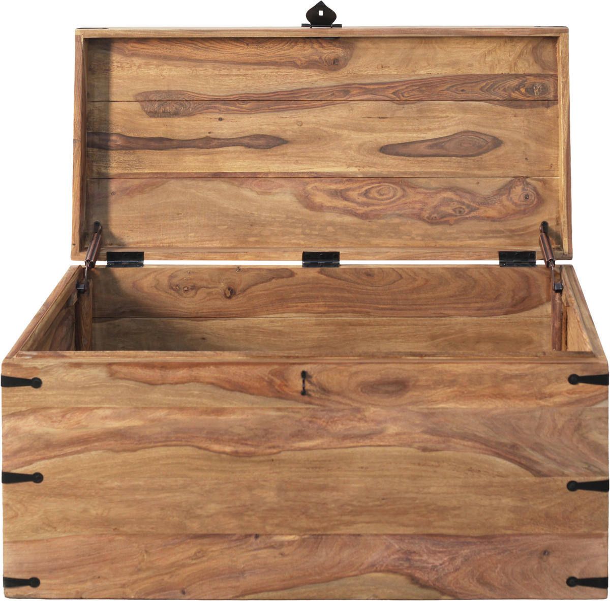 TRUHE in Holz 90/45/45 cm  - Naturfarben, Design, Holz (90/45/45cm) - Livetastic