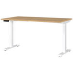 SCHREIBTISCH höhenverstellbar  - Eichefarben/Braun, MODERN, Holzwerkstoff/Metall (140/80/72-118cm) - Novel