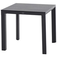 GARTENTISCH 80/80/74 cm Metall quadratisch  - Anthrazit/Titanfarben, Basics, Kunststoff/Metall (80/80/74cm) - Siena Garden