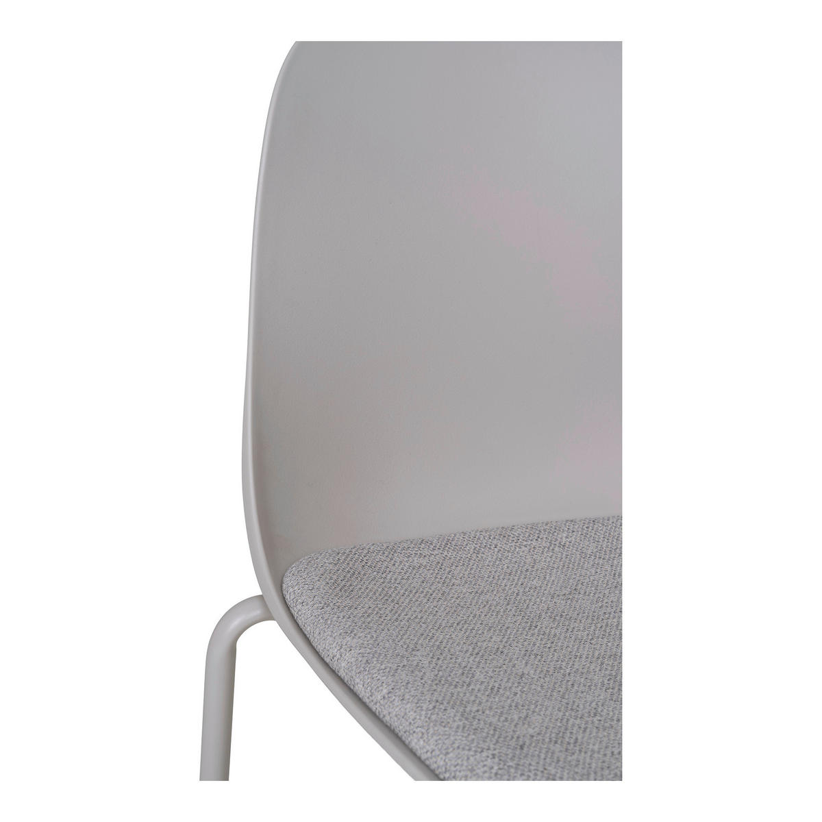 STOLSET 2 styck  - ljusgrå, Modern, metall/plast (48/86/56cm) - MID.YOU