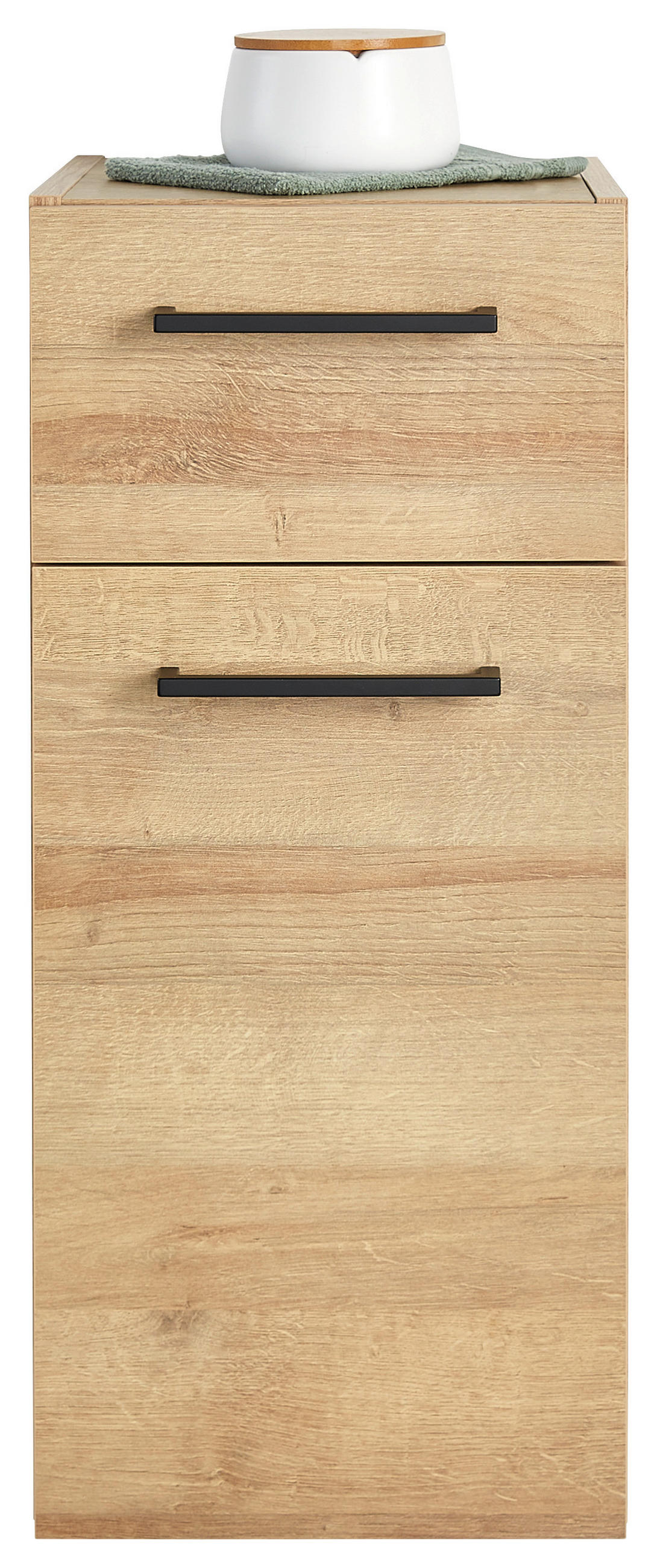 UNTERSCHRANK 30/70/32,5 cm   - Eichefarben/Schwarz, MODERN, Glas/Holzwerkstoff (30/70/32,5cm) - Pelipal