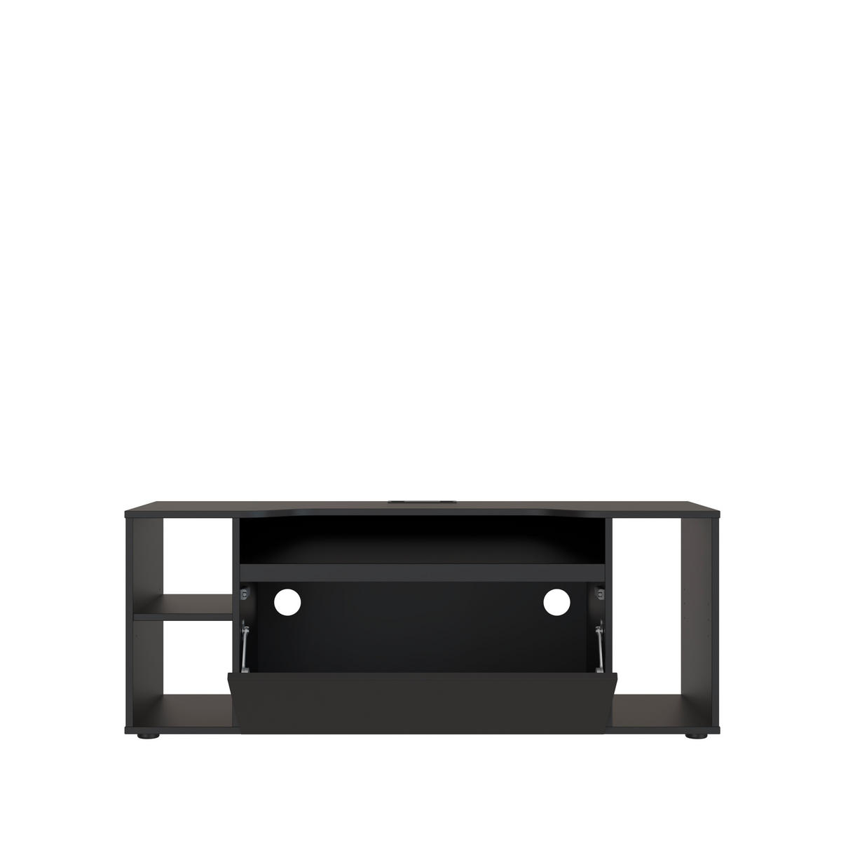 COMODĂ TV 120/45/42 cm  - negru, Modern, plastic/material pe bază de lemn (120/45/42cm) - Hom`in