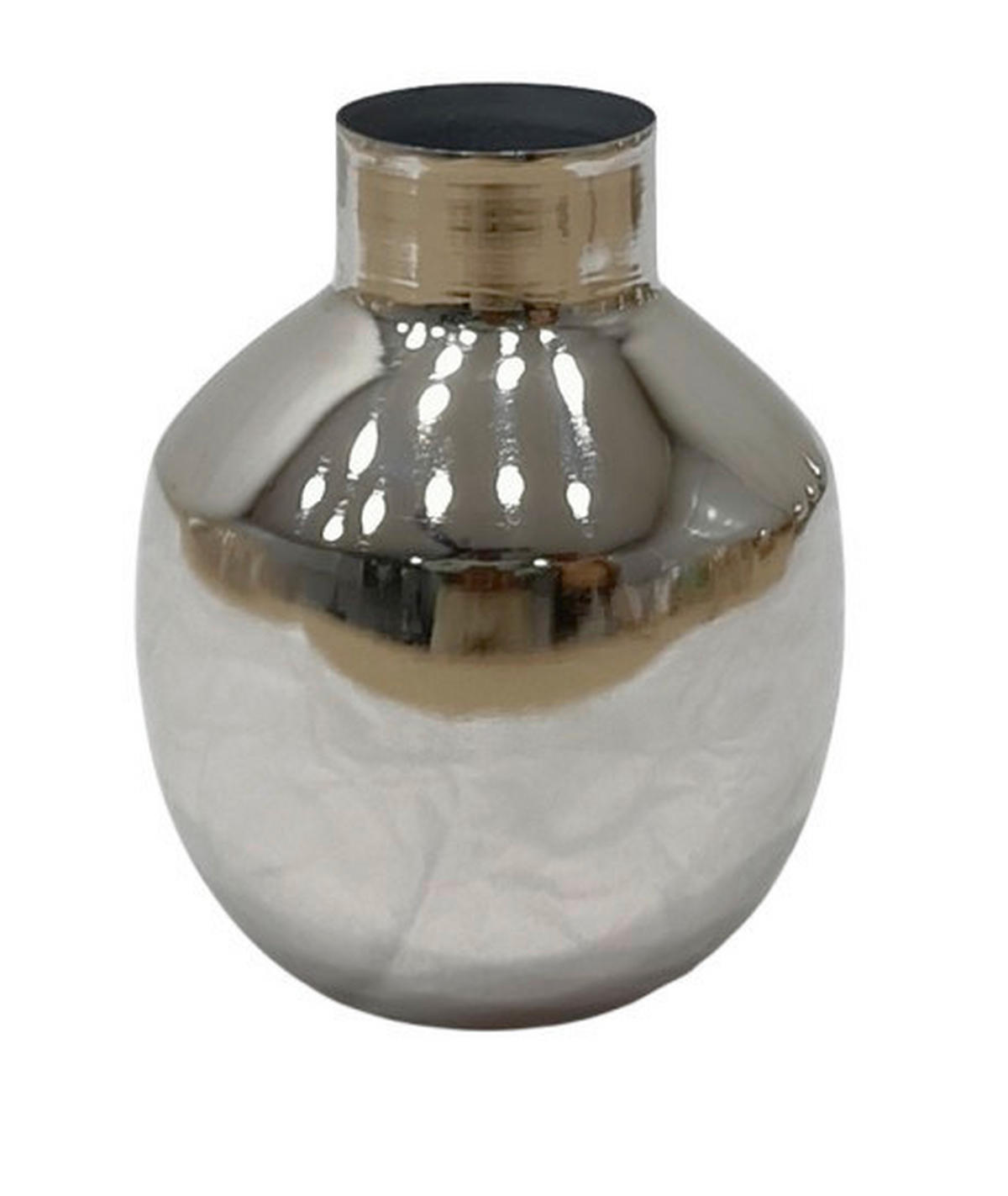 VÁZA, kov, 13.50 cm - niklová, Basics, kov (11/13,5cm) - Ambia Home