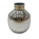 VASE 13.50 cm  - Nickelfarben, Basics, Metall (11/13,5cm) - Ambia Home