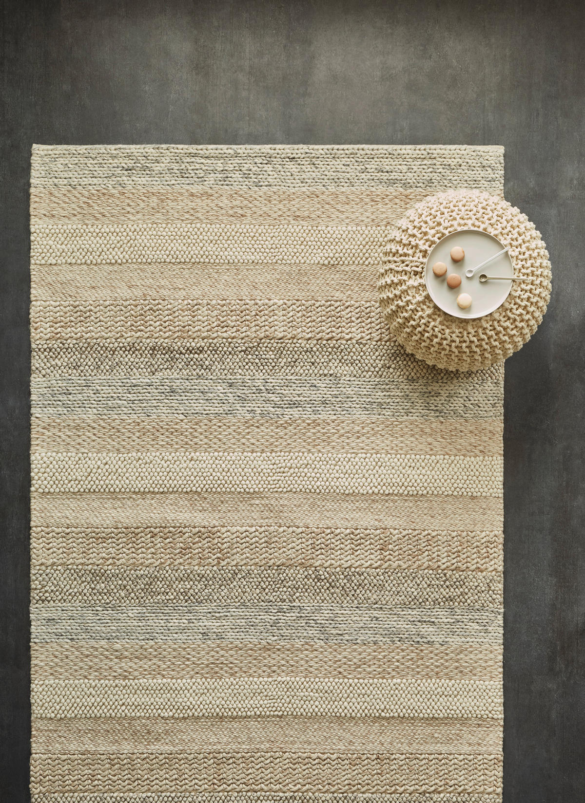 HANDWEBETEPPICH Nordic Stripes 130/190 cm Nordic Stripes  - Naturfarben, Natur, Textil (130/190cm) - Linea Natura