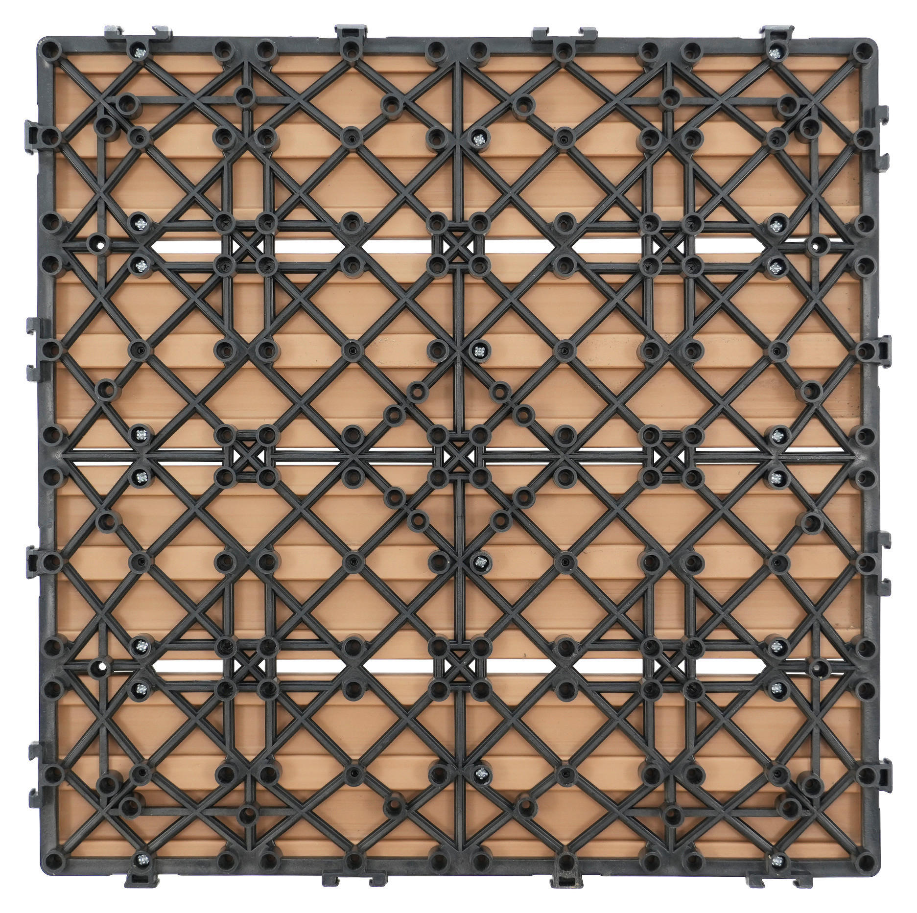 TERRASSENFLIESE 11 Stück  - Ahornfarben, KONVENTIONELL, Holzwerkstoff (30/30/2,1cm) - Ambia Garden