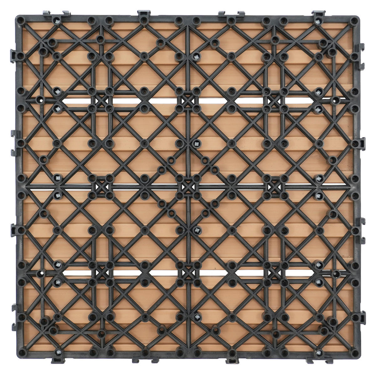 TERRASSENFLIESE 11 Stück  - Ahornfarben, KONVENTIONELL, Holzwerkstoff (30/30/2,1cm) - Ambia Garden