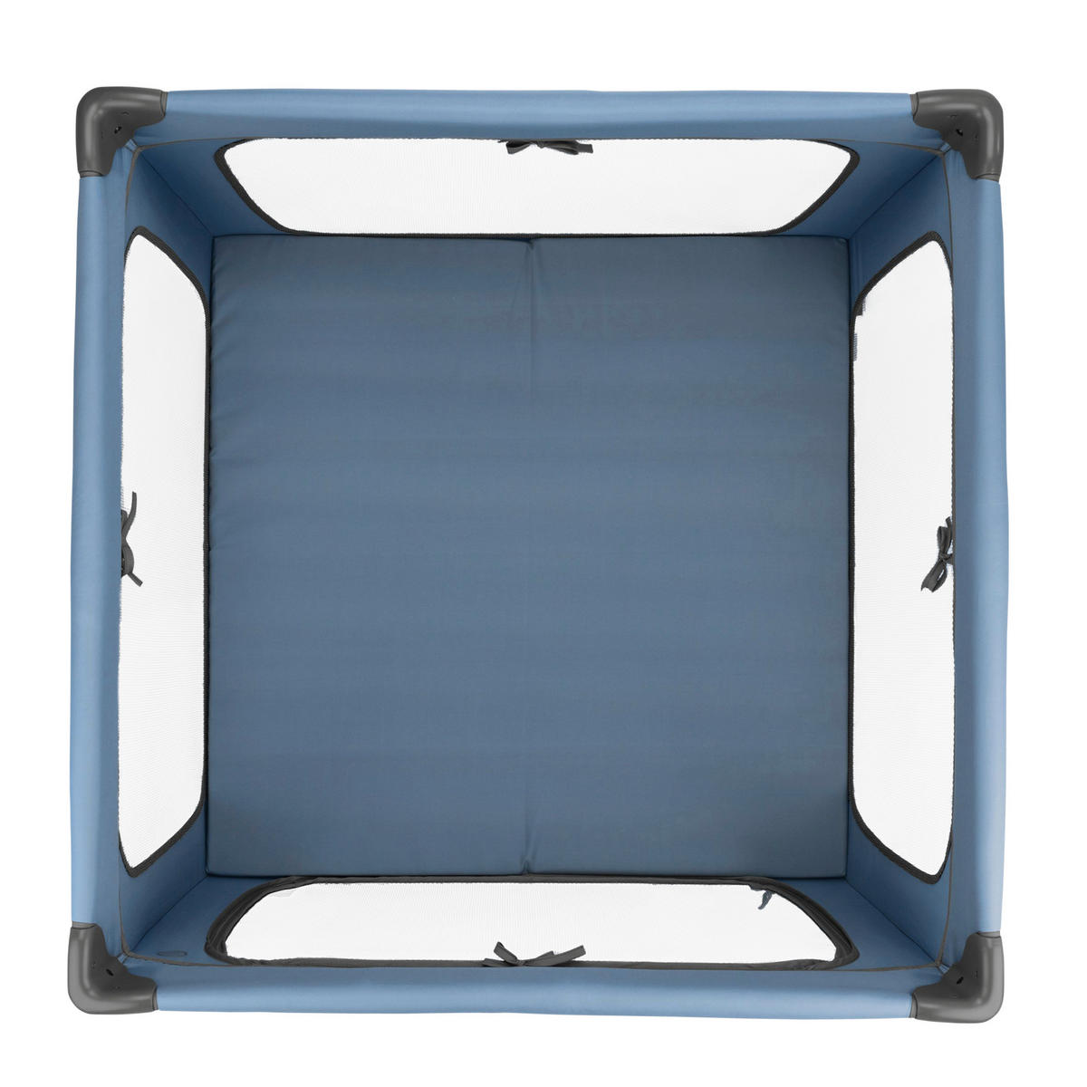 REISEBETT Sleep N Play SQ Set Blau  - Blau, Basics, Kunststoff/Textil (97/76/97cm) - Hauck