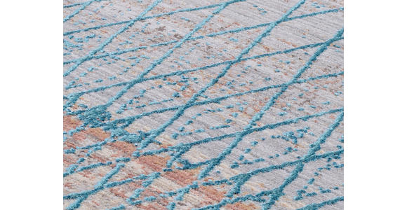 WEBTEPPICH 200/240 cm Tinto Maestro Grau, Türkis rechteckig  - Türkis/Grau, Design, Textil (200/240cm) - Dieter Knoll