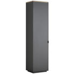 GARDEROBENSCHRANK  in 50/200/40 cm  - Anthrazit/Schwarz, Design, Holzwerkstoff/Metall (50/200/40cm) - Dieter Knoll