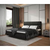 BOXBETT 160/200 cm  in Anthrazit  - Anthrazit, MODERN, Holz/Textil (160/200cm) - MID.YOU