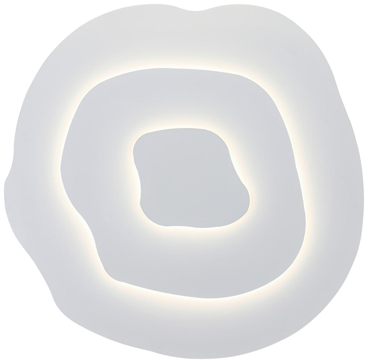 DECKENLEUCHTE  60/5,5 cm    - Weiß, Design, Kunststoff/Metall (60/5,5cm) - Collet's Monde