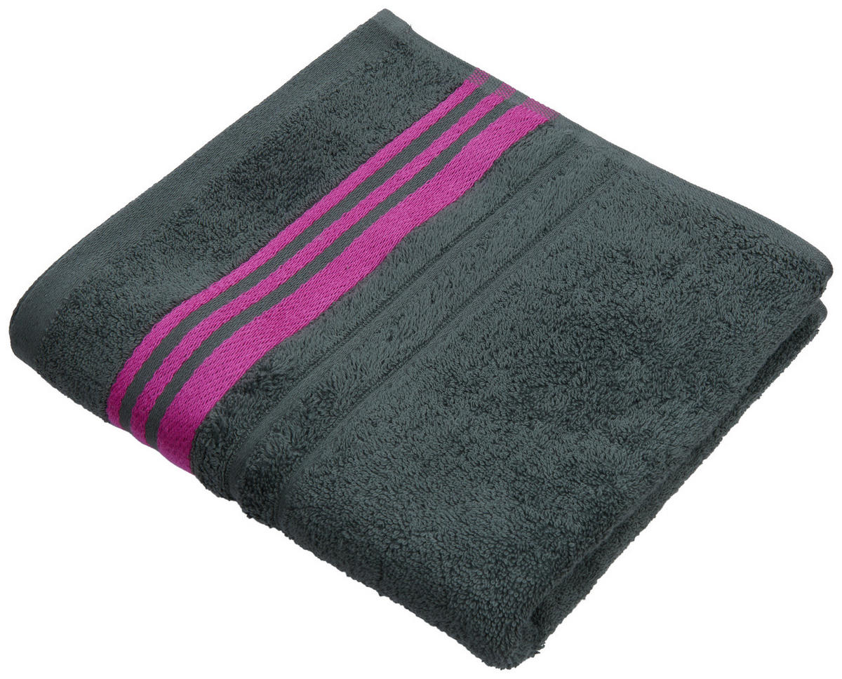 HANDTUCH 50/100 cm Eigenmodelle 2026 Grau, Pink  - Pink/Grau, Design, Textil (50/100cm) - Kleine Wolke