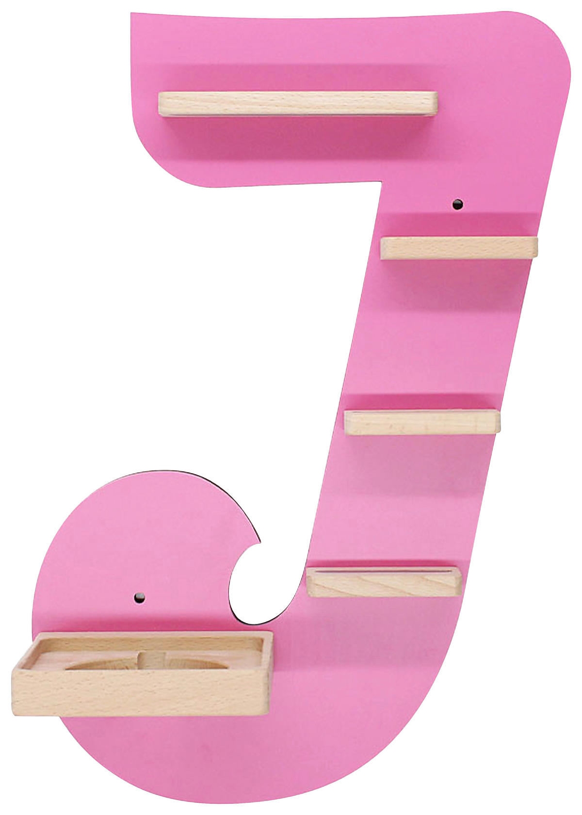 KINDERREGAL  - Pink, Modern, Holzwerkstoff (32/47/19cm) - Livetastic