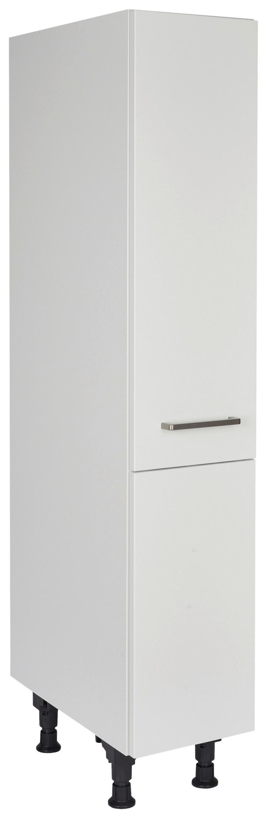 APOTHEKERSCHRANK 30/168/58 cm  Weiss  - Weiss/Edelstahlfarben, Modern, Holzwerkstoff/Metall (30/168/58cm) - Nobilia