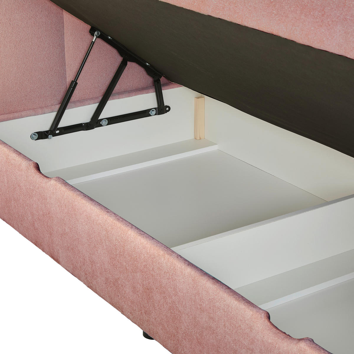 BOXBETT 180/200 cm  in Rosa  - Schwarz/Rosa, Design, Holz/Kunststoff (180/200cm) - Moderano
