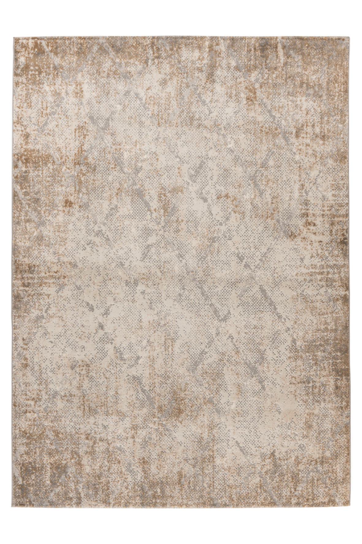 WEBTEPPICH 120/170 cm My Salsa Taupe  - Taupe, Design, Textil (120/170cm) - Obsession
