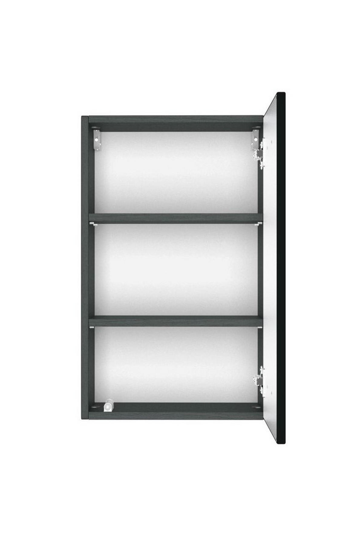 HÄNGESCHRANK 40/64/20 cm  - Graphitfarben/Grau, Natur, Holzwerkstoff (40/64/20cm) - Xora