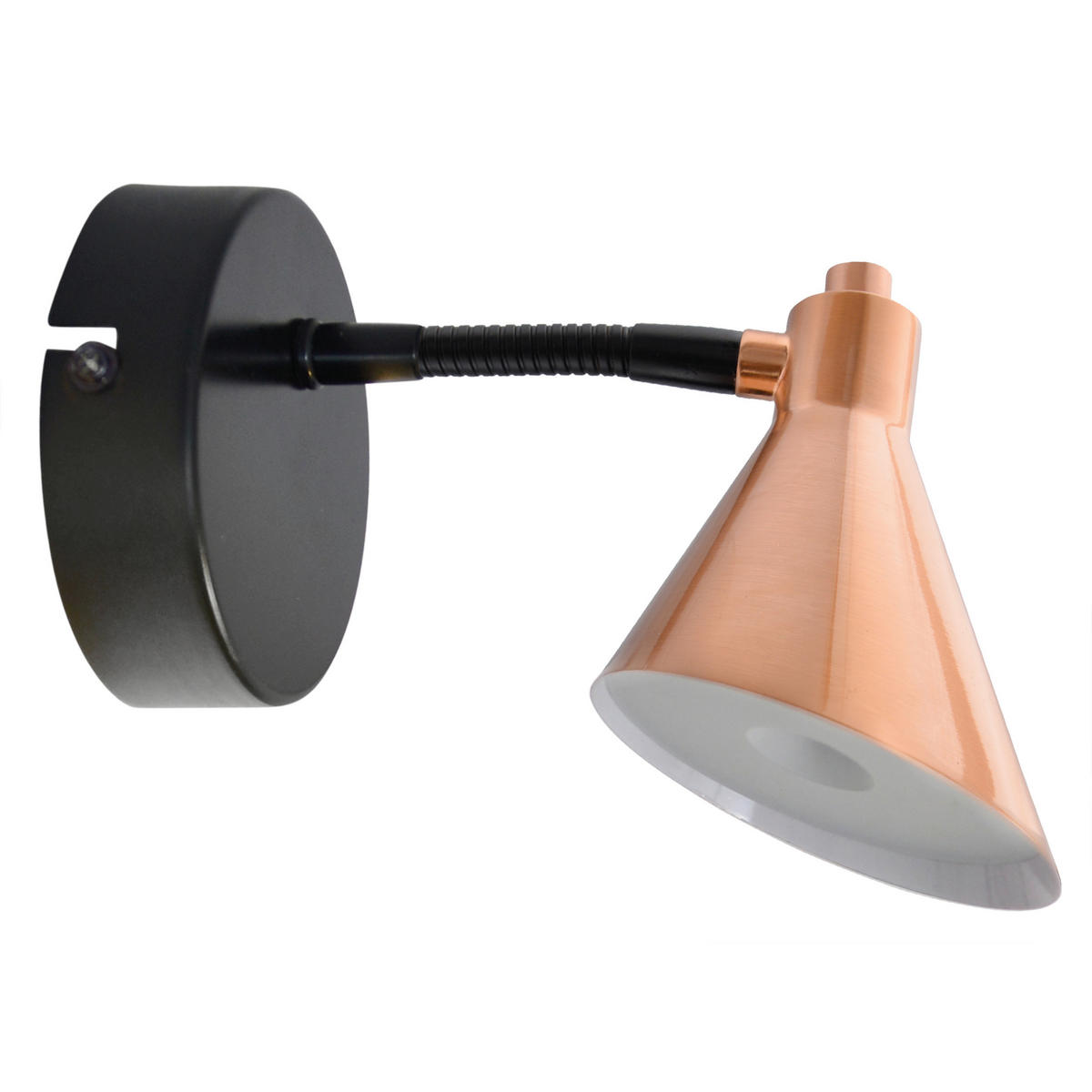LED-WANDLEUCHTE Copper 13,5 cm  - Kupferfarben, Basics, Metall (13,5cm) - Näve