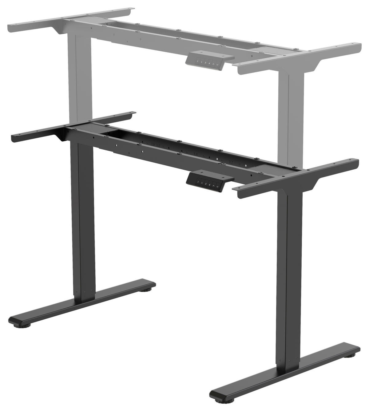 TISCHGESTELL   - Schwarz, MODERN, Metall (112/70/119/68cm) - MID.YOU