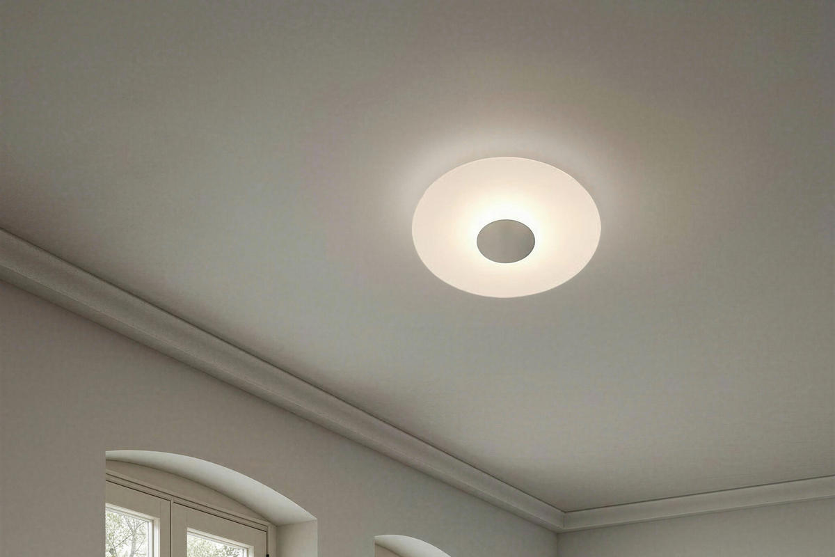 LED-DECKENLEUCHTE Chio  Smart 54/6,5 cm   - Weiß, Basics, Metall (54/6,5cm) - BOPP