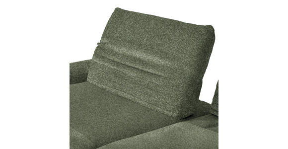ECKSOFA  in Bouclé Grün  170-195/280 cm  - Schwarz/Grün, Design, Textil/Metall (170-195/280cm) - Dieter Knoll