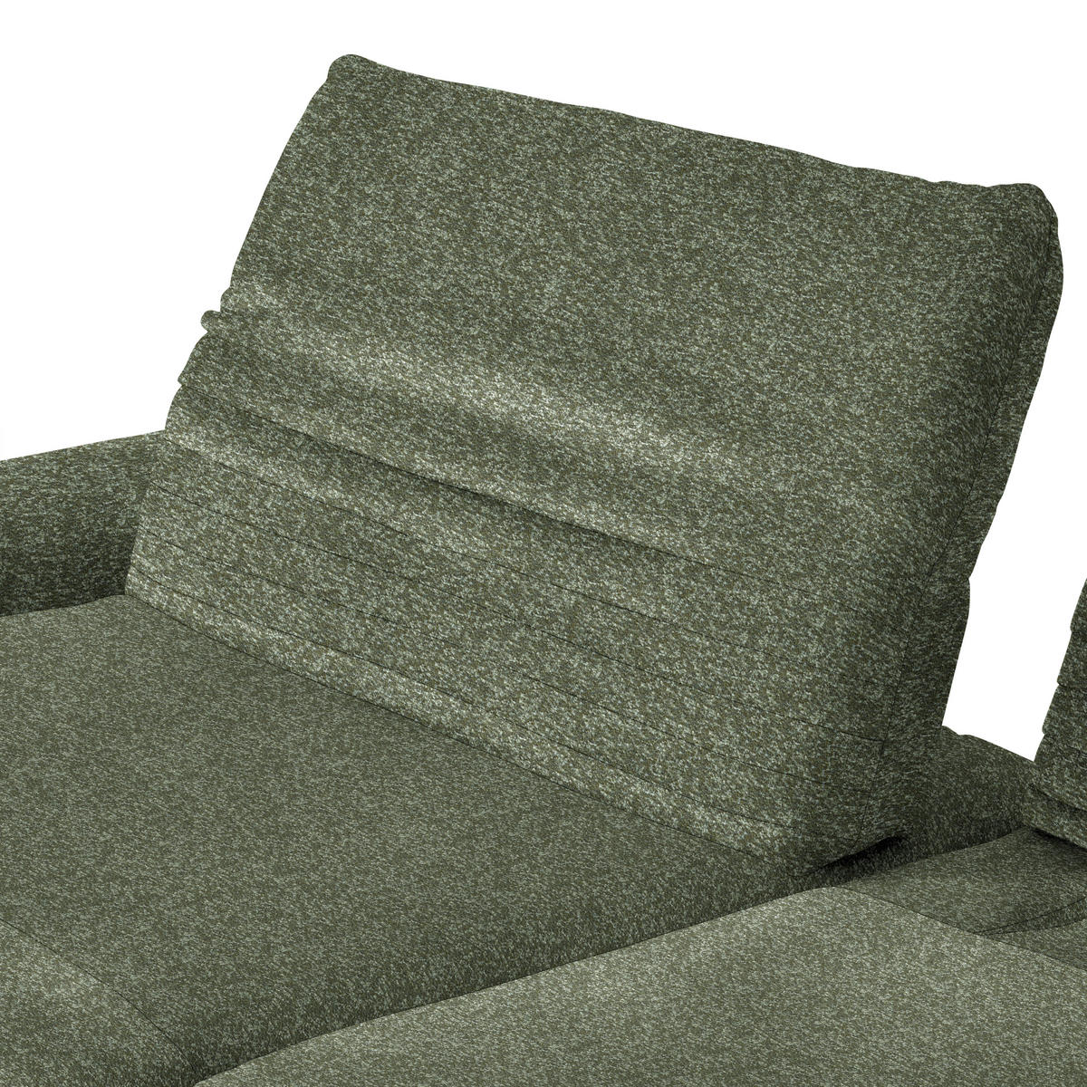 ECKSOFA  in Bouclé Grün  170-195/280 cm  - Schwarz/Grün, Design, Textil/Metall (170-195/280cm) - Dieter Knoll