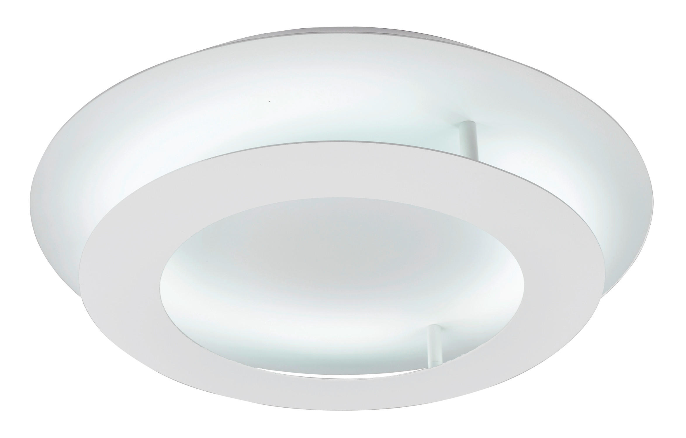 LED-DECKENLEUCHTE Merle 40/40/8 cm  - Weiß, Design, Metall (40/40/8cm)