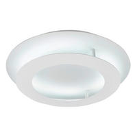 LED-TAKLAMPA Merle 40/40/8 cm  - vit, Design, metall (40/40/8cm)
