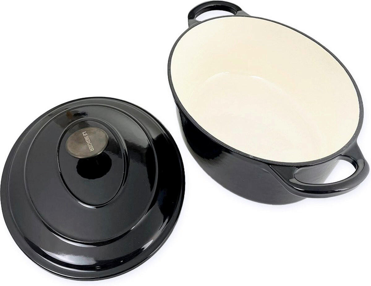 PLITKA ŠERPA  4.3 l  - crna, Osnovno, metal (36,5cm)
