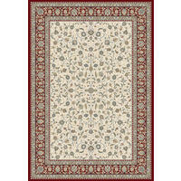 WEBTEPPICH 160/230 cm Da Vinci Creme, Rot  - Rot/Creme, KONVENTIONELL, Kunststoff/Textil (160/230cm) - Novel