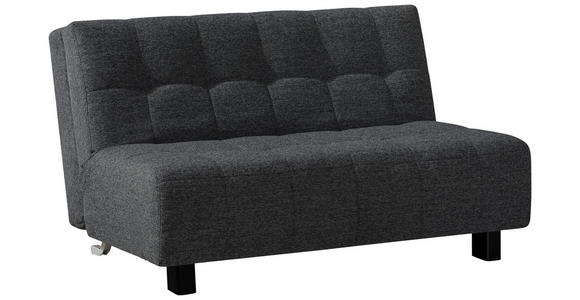 SCHLAFSOFA in Dunkelgrau  - Dunkelgrau/Schwarz, Design, Textil/Metall (145/92/102cm) - Novel