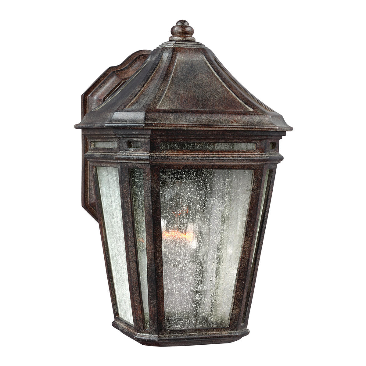 VÄGGLAMPA FÖR UTOMHUS - mörkbrun, Klassisk, metall (17,1/20,6/29,7cm) - Elstead Lighting