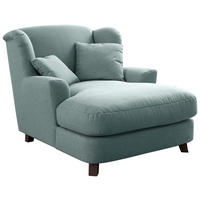 XXL KŘESLO, textil, modrá - starorůžová/tmavě hnědá, Moderní, textil (109/104/145cm) - Sit & More