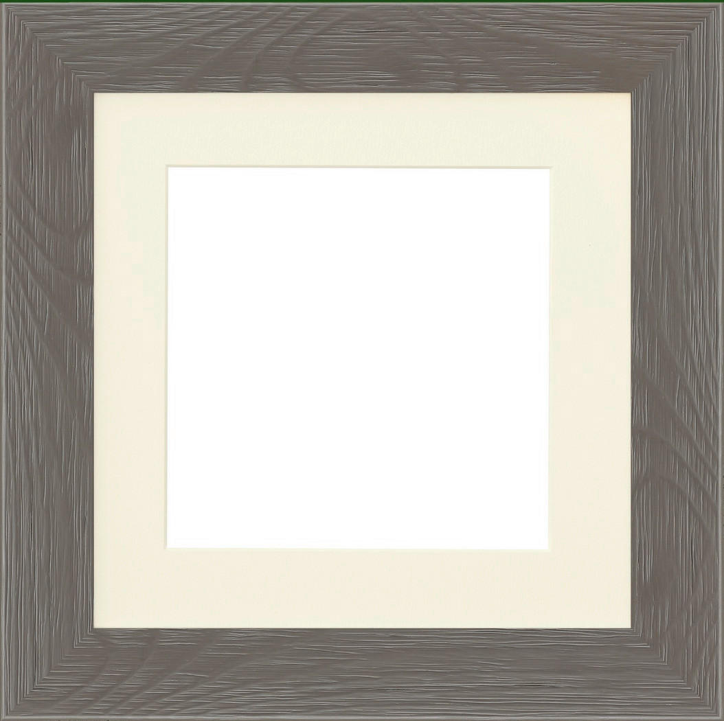 RAHMEN  - Taupe, Basics, Glas/Holz (25,4cm)