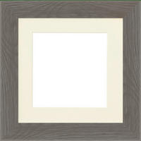 RAHMEN  - Taupe, Basics, Glas/Holz (25,4cm)