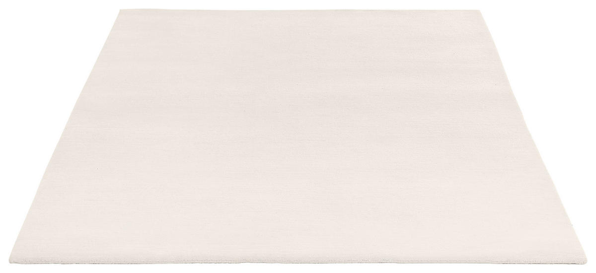 WOLLTEPPICH 70/140 cm Madi Khola Weiß rechteckig  - Weiß, Basics, Textil (70/140cm) - Cazaris