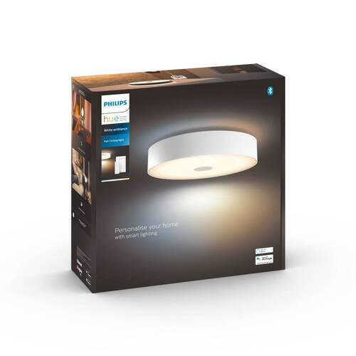 LED-DECKENLEUCHTE White Ambiance Fair  Smart 44,4/9,9 cm   - Weiß, Design, Glas (44,4/9,9cm) - Philips HUE