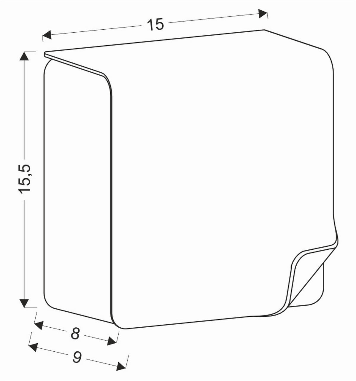 LED-AUßENLEUCHTE 8,9/15,5/15,5 cm   - Schwarz, Design, Metall (8,9/15,5/15,5cm)
