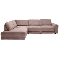ECKSOFA Niels Andersson Altrosa Feincord  - Schwarz/Altrosa, Design, Kunststoff/Textil (242/316cm) - Niels Andersson