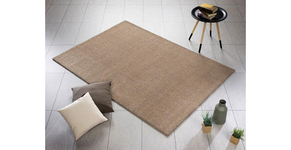 WEBTEPPICH Louvre Melange 65/130 cm Hellbraun  - Hellbraun, Basics, Textil (65/130cm) - Novel