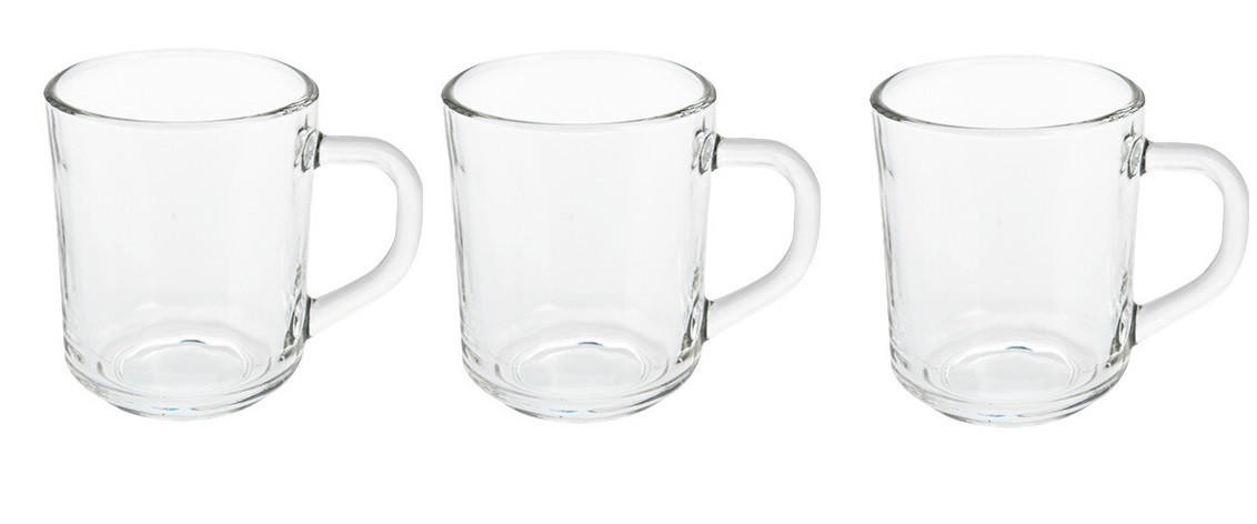 SET MED TEGLAS  - transparent, Basics, glas (7,6/8,8cm)