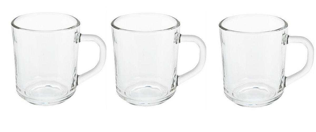 SET MED TEGLAS  - transparent, Basics, glas (7,6/8,8cm)