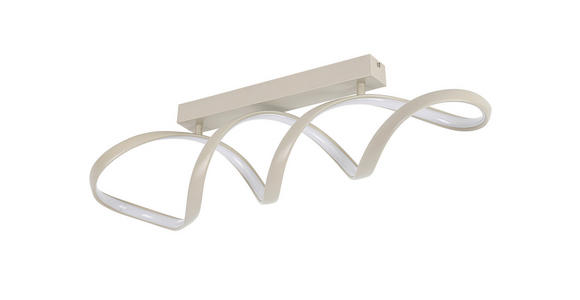 LED-DECKENLEUCHTE 80/17/23 cm   - Sandfarben, Design, Kunststoff/Metall (80/17/23cm) - Novel